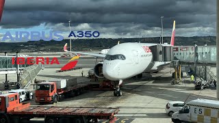 Iberia Madrid  Santiago de Chile premium economy  airbus a350900 [upl. by Richman]