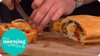 The Hairy Bikers Spicy Sausage Stromboli  This Morning [upl. by Vories489]