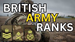 BRITISH ARMY RANKS [upl. by Ahsinoj209]