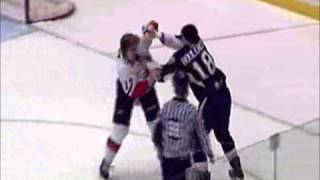 Jesse Boulerice vs Matt Pelech Mar 12 2011 [upl. by Hamilah]