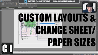 AutoCAD How to Create Custom Layouts and Change Sheet Sizes [upl. by Dorian]