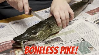 Get Boneless Pike Fillets Every Time with This Easy Method [upl. by Atiram]