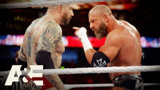 Batista RETURNS amp Challenges Triple H in ICONIC quotGive Me What I Wantquot Speech  WWE Rivals  AampE [upl. by Brunhilda464]