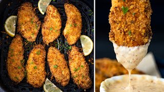 How to make SUPER CRISPY Air Fryer Chicken Tenders [upl. by Alya]