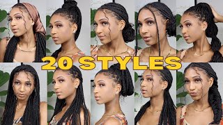 20 Styles You Havent Tried With Knotless Braids  Indybindy [upl. by Rento]