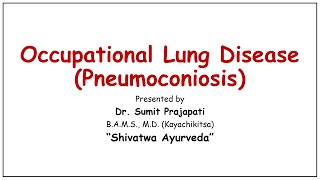 Occupational Lung Disease Pneumoconiosis Lecture11 Introduction Pathology Symptoms amp Treatment [upl. by Ainoda]