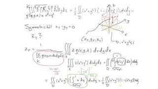 Integraler tillämpningar flerdim del 5  tyngdpunkt exempel [upl. by Eentroc723]