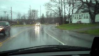 Calais Maine North Street Flooding near Police and Fire Stations due to December rains 2010 [upl. by Accissej477]