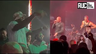 Lebron Raps Every Word While Watching Eminem Dr Dre amp Snoop Perform In London [upl. by Burr730]