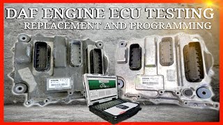 DAF TRUCK ENGINE ECU FAILED TEST REPAIR AND REPLACE [upl. by Victory]