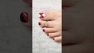 Best foot nail art pedicure nails diynailsathome diynaildesigns footnailart toenailart toe [upl. by Puritan165]