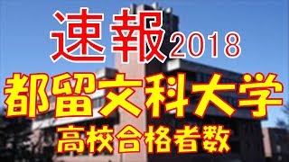 【速報】都留文科大学 2018年平成30年 合格者数高校別ランキング [upl. by Heloise]