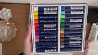 ファーバーカステル（FABERCASTELL oil pastels）のオイルパステル24色セット【開封動画】 [upl. by Althea]