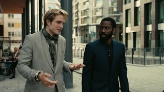 Tenet film 2020  Robert Pattinson amp John David Washington scene [upl. by Letniuq]