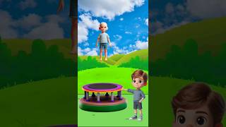 TRAMPOLIN PRANK viralvideo animasi fyp [upl. by Bing232]