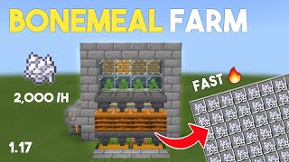 BEST 117 Bone Meal Farm Minecraft Bedrock Tutorial PE  MCPE PS4 Xbox PC Switch [upl. by Liatnahs]