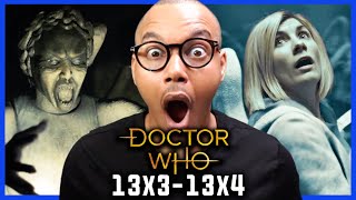 THE WEEPING ANGELS ARE BACK  Doctor Who Season 13 Episode 3 Episode 4 REACTION [upl. by Enohpets]