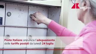 Poste Italiane aumenti delle tariffe dal 24 luglio [upl. by Eahsat581]