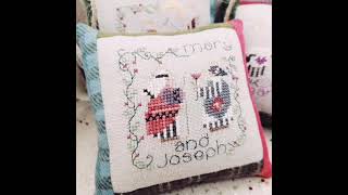 Cross stitch pillows [upl. by Orlena]