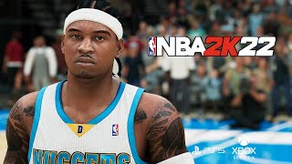 NBA 2K22 Prime Carmelo Anthony Face Creation NEXT GENPS5XBOX SERIES X [upl. by Pain582]