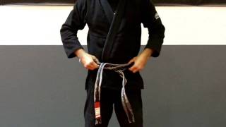 How to tie a Jiu Jitsu belt [upl. by Patnode]