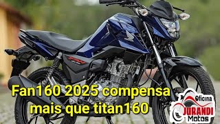 A fan 160 2025 compensa mais do que a titan160 [upl. by Atiroc]