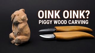 Tutorial for Wood Carvers – Wooden Piggy [upl. by Aihceyt]