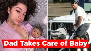 Bhad Bhabies Boyfriend Le Vaughn Takes Care of Baby Daughter After Cancer News [upl. by Htiekal]