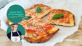 Ricetta Pizza Keto al formaggio [upl. by Fotinas]