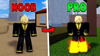 Becoming Sanji and Obtaining Diable Jambe in Blox Fruits [upl. by Juley]