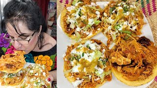 TOSTADAS DE TINGA DE POLLO [upl. by Roby571]