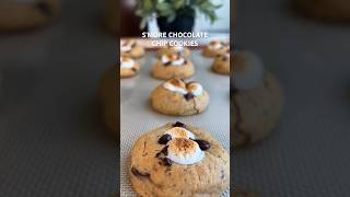 Smores Cookies You NEED to Try Now Soft amp Gooey shorts [upl. by Eidas]