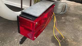 How To New Boat Trailer Lights [upl. by Dnarud]