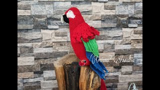 Amigurumi Pappagallo Ara uncinetto crochet parrot animal SUB ESP [upl. by Lyndon]