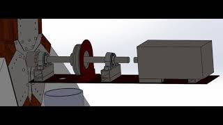 IIT KGP Wind Turbine Animation  Nacelle assembly [upl. by Marian]