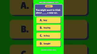 English Grammar Test  Check if you are smart future englishgrammar quiz toefl ielts [upl. by Neerom]