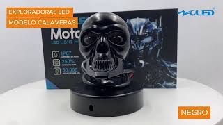 🏍️🔥EXPLORADOR LED DUAL CALAVERA💀ALUMINIO💀 CAT10  CAT11 [upl. by Aztirak164]