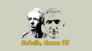 Catullo carme 93 Lettura metrica [upl. by Wolenik]