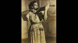 FRANÇAGinette Neveu 19191949 executando o concerto BRAHMS op 77 [upl. by Llerod]