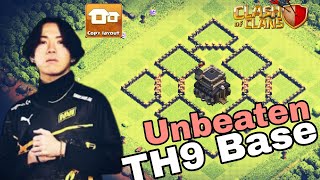 TH9 WAR BASE WITH LINK Best TH9 anti 3 star war base 2024 COC TH9 Base After Update [upl. by Martineau]