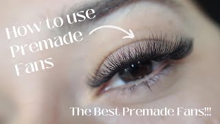 How To Use Premade Fans  Lash Artist Tips [upl. by Anela816]