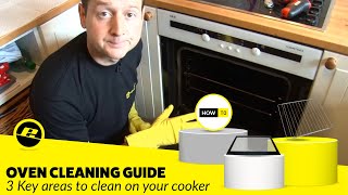 How to Clean Your Oven 3 Key Areas [upl. by Dearman]