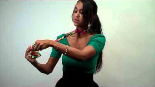 How to Tie a Scarf Rosette Neck Wrap [upl. by Razaile]