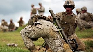 How Marines Mortar Team Shoot And Eliminate Enemy [upl. by Llertram]