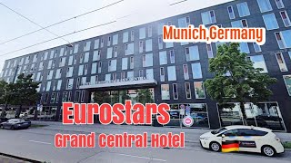 รีวิว Eurostars Grand Central Hotel Munich 🇩🇪 [upl. by Ahsinam607]