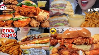 ASMR Fast Food Mukbang Compilation 18  Fast Food Asmr  Satisfying eating sounds [upl. by Dore]