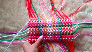 HindiAssamese plastic wire mix colour bag making tutorial for beginnerssobikachari [upl. by Einaj]