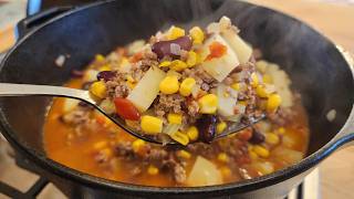 Shipwreck Stew  Hamburger Soup  Cowboy Soup  One Pot Meal  The Hillbilly Kitchen [upl. by Kerwon]