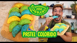 COMO FAZER PASTEL COLORIDO CASEIRO  HAVAN [upl. by Eenafit176]