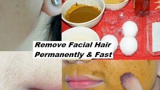 How to Remove Facial Hair Permanently amp Naturally [upl. by Erving230]